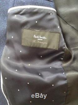 Paul Smith Slim Fit Navy Wool/silk Fleck Suit 40 RRP £850