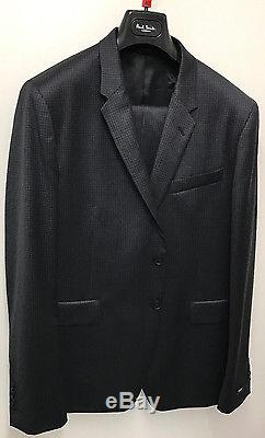 Paul Smith Suit BLACK & CHARCOAL GREY CHECK KENSINGTON Slim Fit UK42R RRP £790