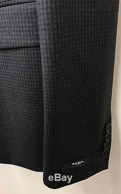 Paul Smith Suit BLACK & CHARCOAL GREY CHECK KENSINGTON Slim Fit UK42R RRP £790
