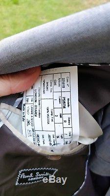 Paul Smith Suit Grey / Sharkskin Hardly Used 36R slim fit 30W