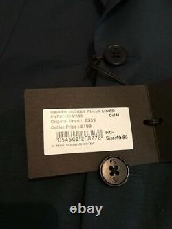 Paul Smith Tailored Fit Wool And Mohair Suit Jacket Ash Green Size uk 40 eu 50