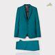 Paul Smith The Kensington Slim Fit Teal Wool-Mohair Suit Size 52