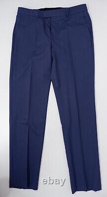 Philip Armstrong mens 3 piece merino wool suit, blue, slim fit, Immaculate
