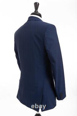 Pierre Cardin Suit ink Blue Sharkskin Tailored Fit