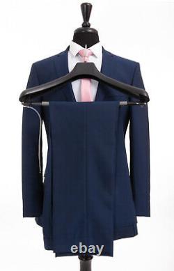 Pierre Cardin Suit ink Blue Sharkskin Tailored Fit