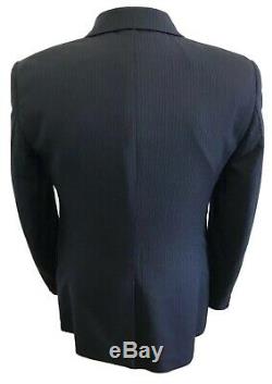 Prada Navy Blue Pinstripe Modern Luxe Slim Fit Suit Size US 38 EU 46