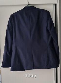 Pre-Owned Moss Slim Fit Navy Dresswear Tuxedo Suit Blazer and Trousers sz34
