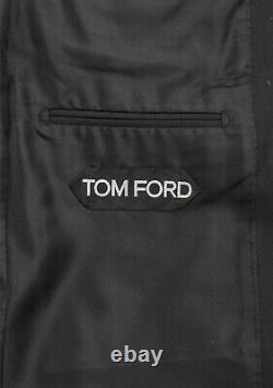 PreOwned Tom Ford Windsor Black 3 Piece Suit Size 52 / 42R U. S. Fit A