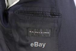RALPH LAUREN Black Label Black Checkered Slim Fit 2-Btn Wool Suit 38R