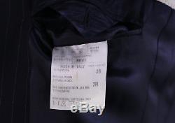 RALPH LAUREN Black Label Navy Blue Pinstripe 2-Btn Slim Fit Wool Suit 38R