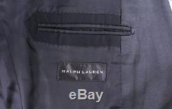 RALPH LAUREN Black Label Solid Black Shawl Lapel Slim Fit Tuxedo Suit 40R
