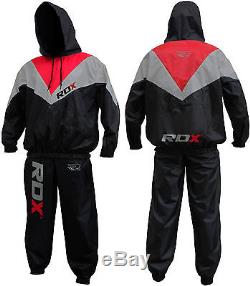 RDX Fight ME Sauna Sweat Track Suit Weight loss Slimming Fitness Boxing Gym CA