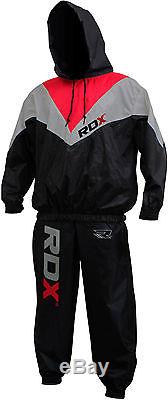 RDX Fight ME Sauna Sweat Track Suit Weight loss Slimming Fitness Boxing Gym CA