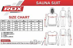 RDX Sauna Suit Sweat Suits Gym Fitness Weight Loss Hooded Slimming Tracksuit