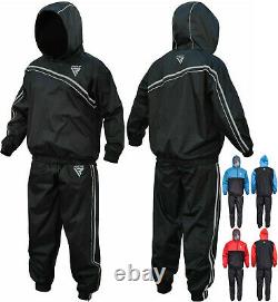 RDX Sauna Sweat Suit Weight loss Slimming Tracksuit Boxing Gym Fitness Training