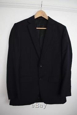 REISS'Richmond' Black 2 Piece Suit £450 Mens Size 36 W30 Small Slim Fit Two