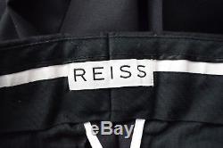 REISS'Richmond' Black 2 Piece Suit £450 Mens Size 36 W30 Small Slim Fit Two
