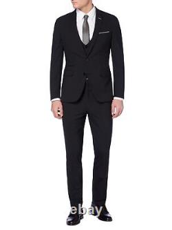 REMUS UOMO'Luca' Slim Fit 2-Piece Suit/Black 36R/32S SRP £269 DPD NEXT DAY