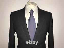 RICHARD JAMES -Mens Slim Fit BLACK TWEED WOOL SUIT 38 Short -W32 L29 -GORGEOUS