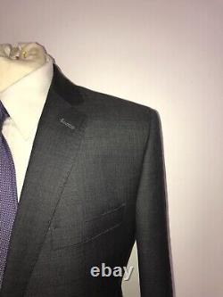 RICHARD JAMES Mens Slim Fit GREY WOOL SUIT 42 Reg W36 L30 -GORGEOUS