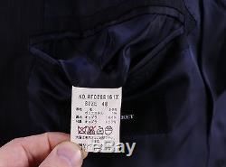 RING JACKET Japan Black Subtle Pinstripe 2-Btn Slim Fit Wool Suit 38S