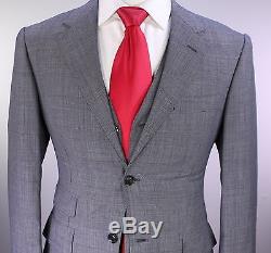 RING JACKET Japan x Wind Life Tailor Gray Glen Plaid 3-Pc Slim Fit Suit 36S
