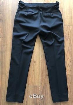 Ralph Lauren Black Label Anthony Slim Fit Black 100% Wool Suit 40 Italy $2100