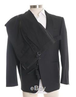 Ralph Lauren Black Label Italy Slim Fit Wool Shawl Lapel Tuxedo Suit 40S 35W