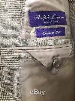Ralph Lauren Purple Label Slim Fit 40L(US) 6 Button Double Breasted Men Suit
