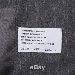 Ralph Lauren Purple Label Slim-Fit'Anthony' Gray Year-Round Wool Suit 42R NWT