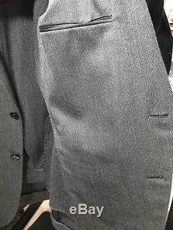 Ralph Lauren Purple Label Slim Fit Men Suit 40L(US) Charcoal Grey Textured
