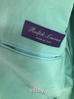 Ralph Lauren Purple Label Slim Fit Teal Suit 40L(US)