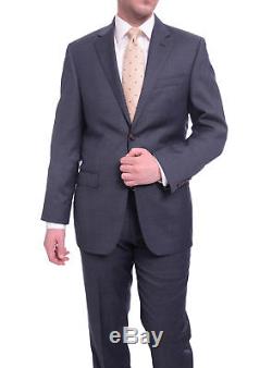 Ralph Lauren Slim Fit Navy Blue Pindot Two Button Wool Suit