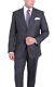 Ralph Lauren Slim Fit Solid Charcoal Gray Flannel Two Button Wool Blend Suit