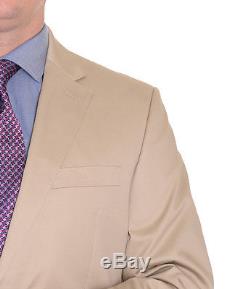 Ralph Lauren Slim Fit Solid Tan Two Button Cotton Suit