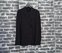 Rare & Gorgeous Dior Homme Hedi Slimane SS08 Solid Black SlimFit Wool Suit