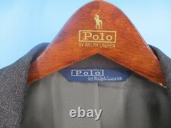 Rare Vintage Polo Ralph Lauren Brown Plaid Tweed Suit Heavy Wool Slim Fit 38R
