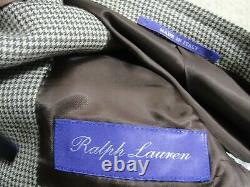 Recent Ralph Lauren Purple Label Men's Suit Brown Wool Modern Fit Sz-38s/W33