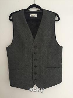 Reiss 3 piece Suit Bronte Slim fit Chest 40 W34 grey Wool melange