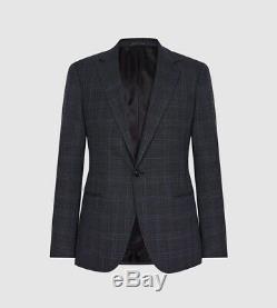 Reiss Fresco Slim Fit Single Breasted Suit In Airforce Blue 36 RRP £410