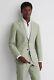 Reiss Kin Slim Fit Linen Blazer In Apple Green Size 42 Chest RRP £298
