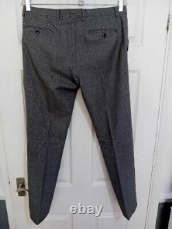 Reiss Men's Slim Fit Suit Mid Grey With Dog Tooth Check 36R/30R. VGC. RRP £450