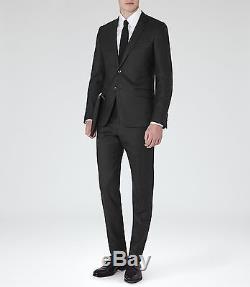 Reiss Premium Wool Slim Fit Suit = RRP £380 = CHEST 42 = CHARCOAL = NEVER WORN