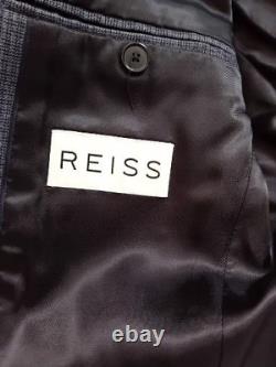 Reiss Slim Fit Suit Mid Grey Dog Tooth Check. Wool Blend. 36R/30R. RRP £499