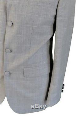 Retro Mod Retro Single Breasted Slim Fit Prince of Wales Suit