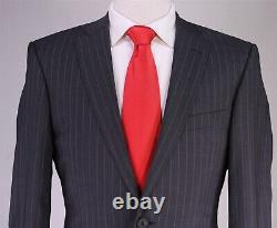 Richard James Gray Pinstripe 140's Wool-Silk-Mohair 2-Btn Slim Fit Suit 38R