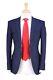 Richard James Savile Row Royal Blue/Black Check 2-Btn Slim Fit Wool Suit 34R