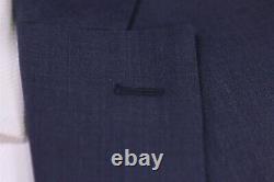 Richard James Solid Blue-Gray Wool-Mohair 2-Btn Slim Fit Suit 36S