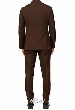 SARTORIO Napoli by KITON Brown Wool Mohair Suit US 38 NEW EU 48 Slim Fit