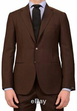 SARTORIO Napoli by KITON Brown Wool Mohair Suit US 38 NEW EU 48 Slim Fit